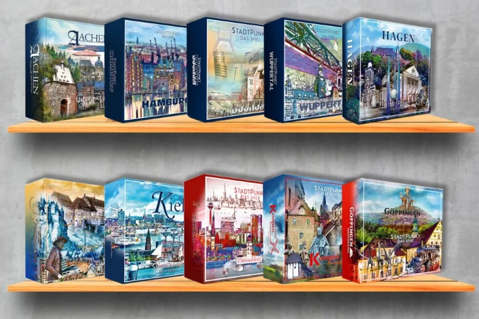 Stadtpunkt Brettspiel — über 500 Städte in Deutschland, Dänemark und Schweden